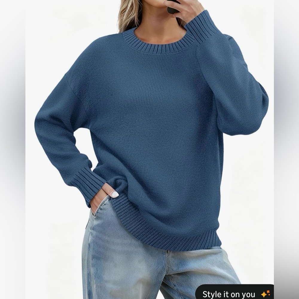 NWT Zeagoo Women's Blue Sweater
